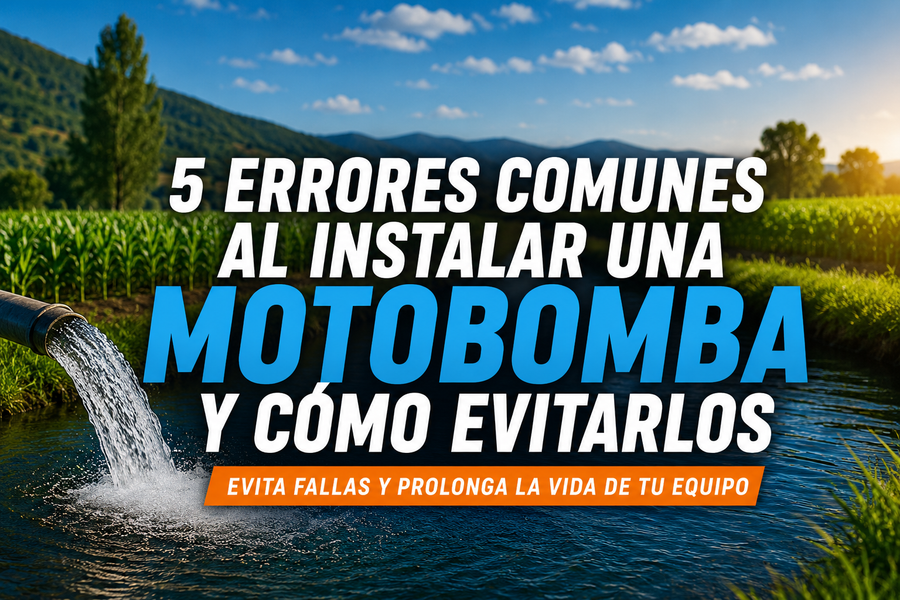 5 errores comunes al instalar una motobomba y cómo evitarlos