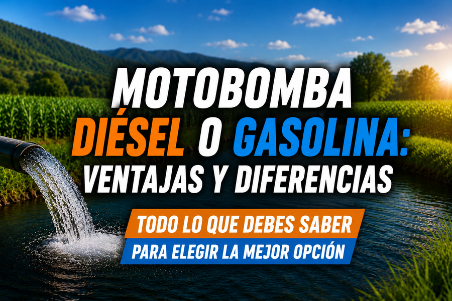 Motobomba diésel o gasolina: ventajas y diferencias