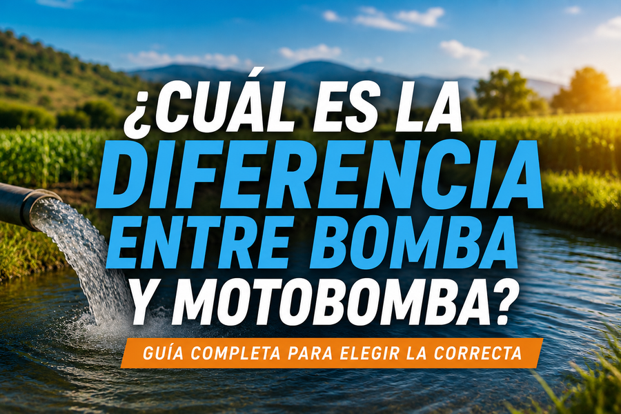¿Cuál es la diferencia entre una bomba y una motobomba? Guía completa