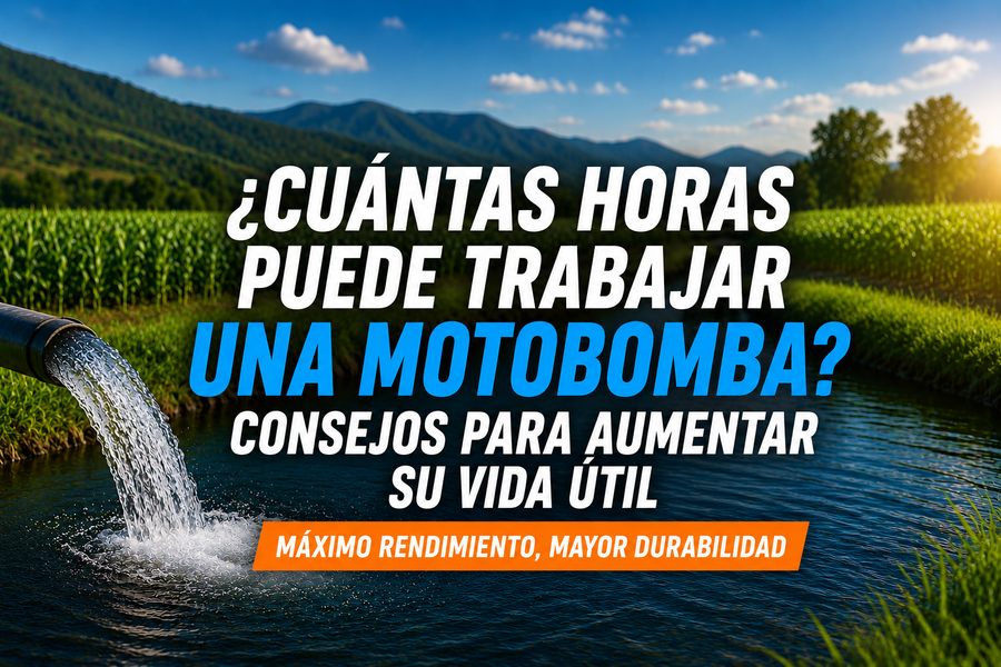 ¿Cuántas horas puede trabajar una motobomba? Consejos para aumentar su vida útil