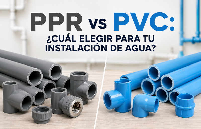 PPR vs PVC: ¿Cuál elegir para una instalación de agua?