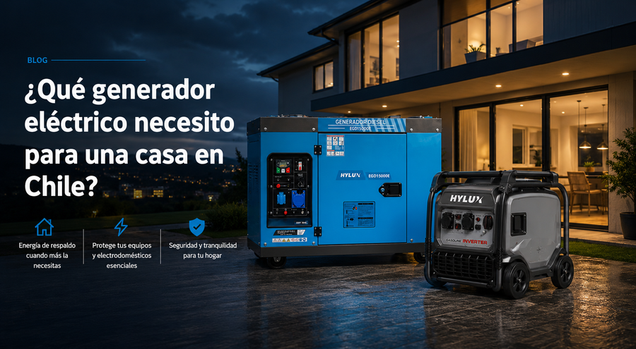 ¿Qué generador eléctrico necesito para una casa en Chile?