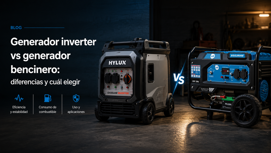 Generador inverter vs generador bencinero: diferencias y cuál elegir