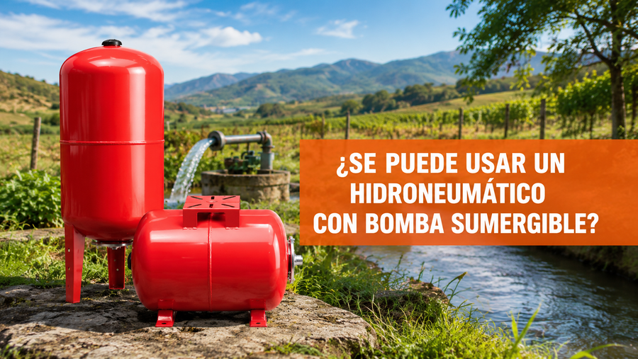 ¿Se puede usar un hidroneumático con bomba sumergible?