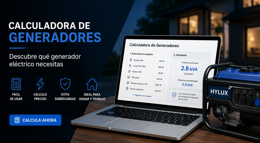 Calculadora de generadores: descubre qué generador eléctrico necesitas