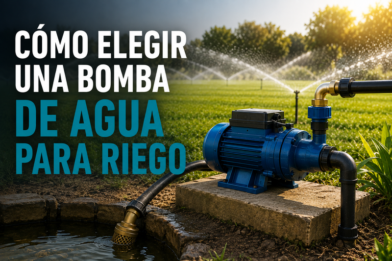 Cómo elegir una bomba de agua para riego