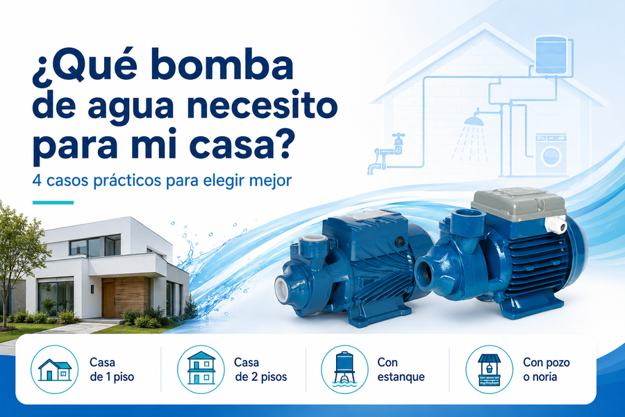 ¿Qué bomba de agua necesito para mi casa? 4 casos prácticos para elegir mejor