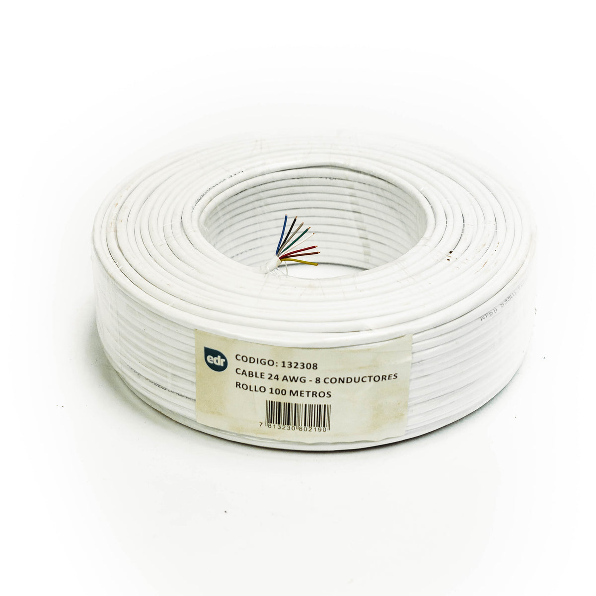 CABLE 24 AWG - 8 CONDUCTORES (4 PAR) - ROLLO 100 M