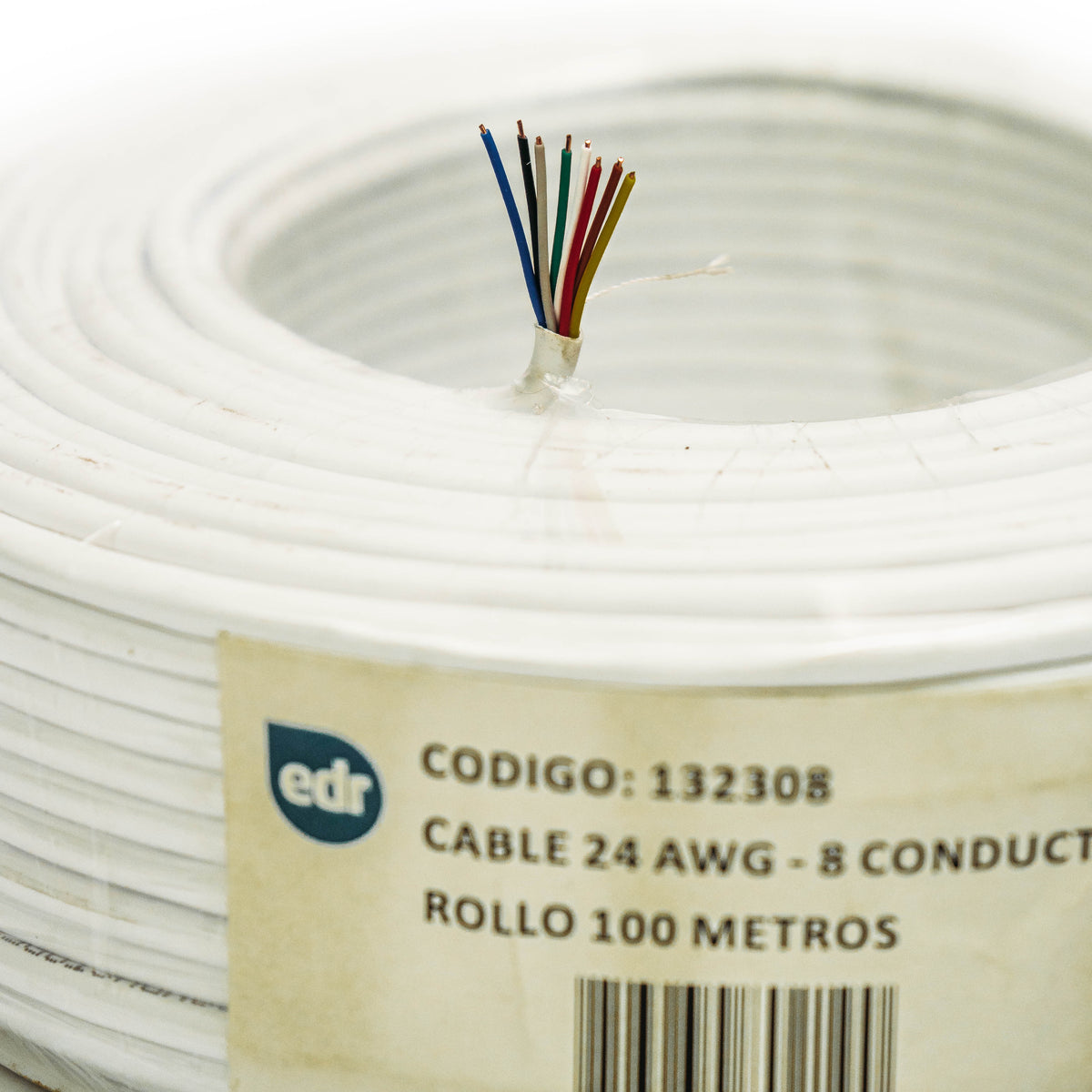 CABLE 24 AWG - 8 CONDUCTORES (4 PAR) - ROLLO 100 M