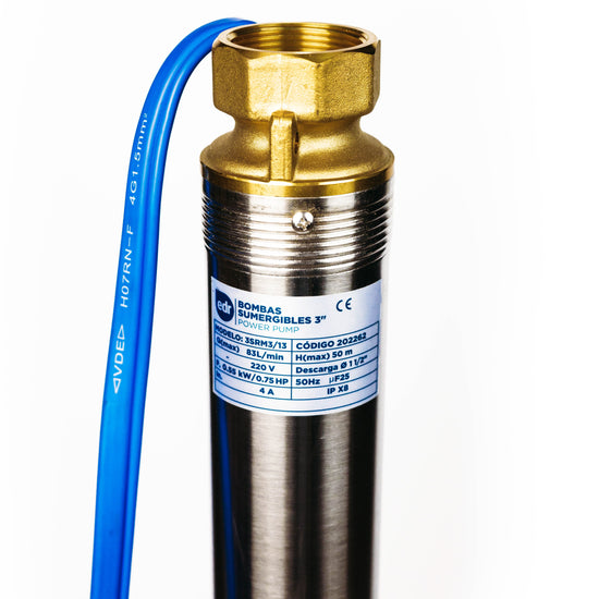 BOMBA POZO PROFUNDO 3SRM3/13 - 0,75 HP 220V - EDR