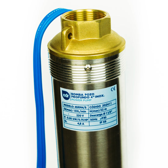 BOMBA POZO PROFUNDO 4SRM4/8 - 0,75 HP 220V - EDR