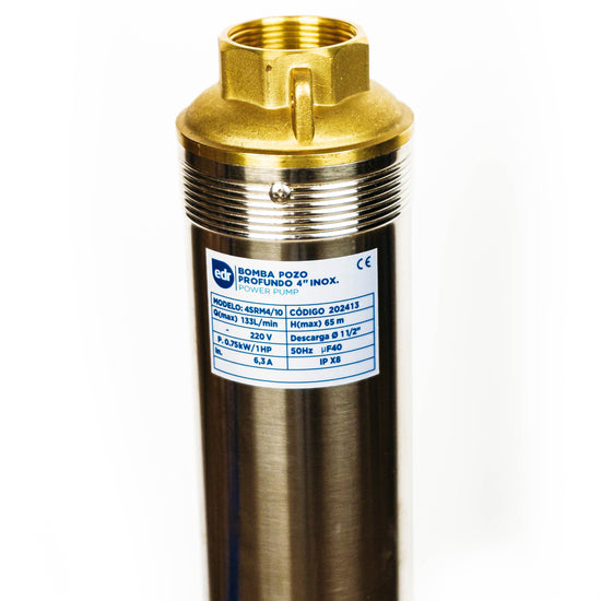 BOMBA POZO PROFUNDO 4SRM4/10 - 1 HP 220V - EDR