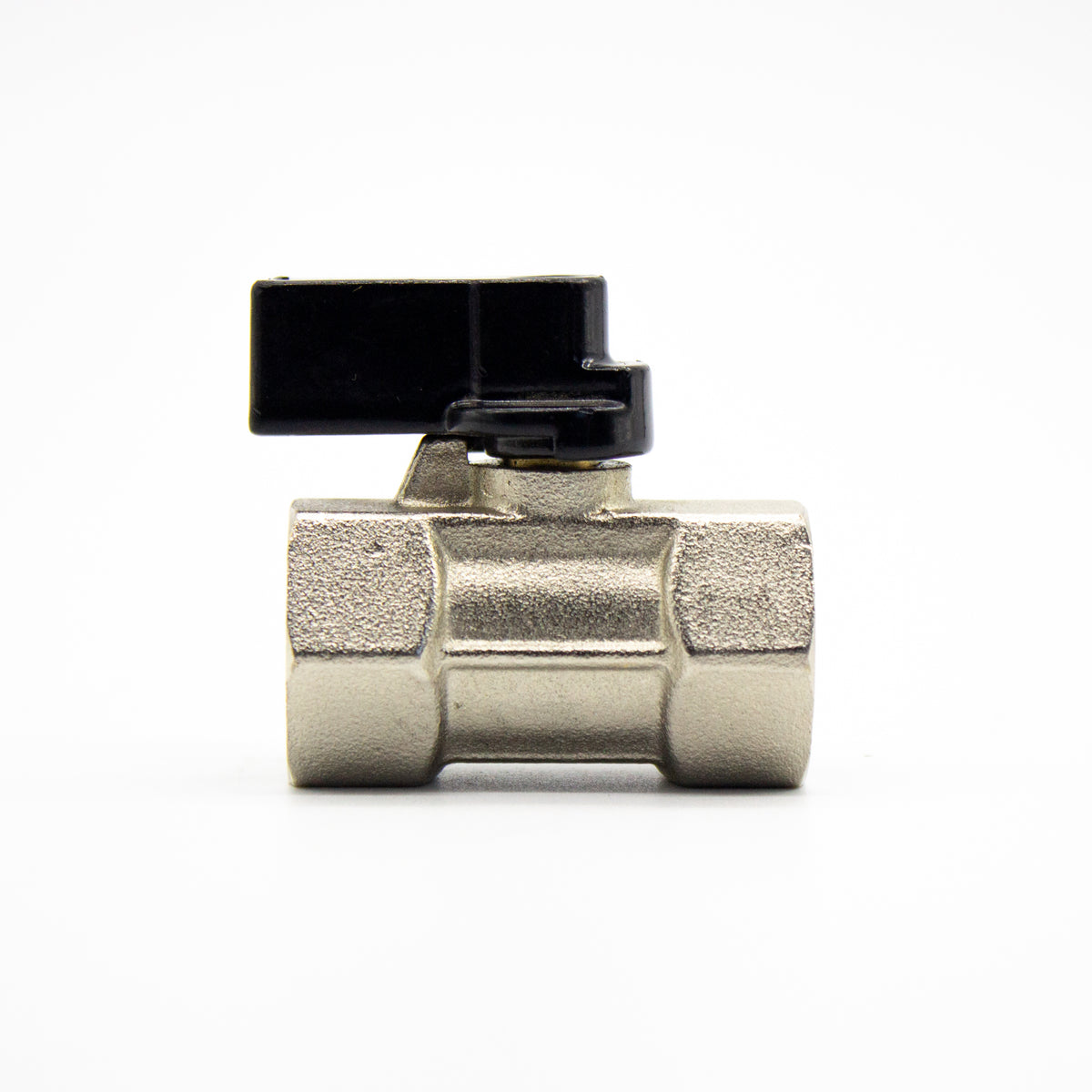 MINI VÁLVULA DE BOLA METÁLICA 1/4" PALANCA PLÁSTICA HI - HI