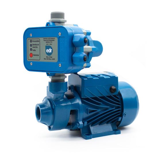 KIT BOMBA DE AGUA 0,5 HP + CONTROLADOR DE PRESIÓN 2HP