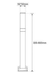 Poste Farol Prisma 5W – Aluminio y Acrílico IP65 – 95 cm