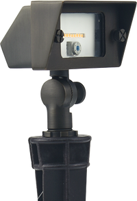 Foco Estaca Cuadrado LED 7W 12V – Bronce IP65 para Jardín