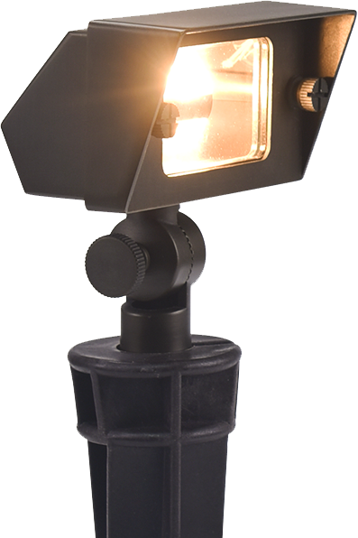 Foco Estaca Cuadrado LED 7W 12V – Bronce IP65 para Jardín