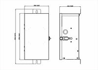 Transformador 300W 220V a 12V – IP65 Acero Inoxidable con Salidas Variables