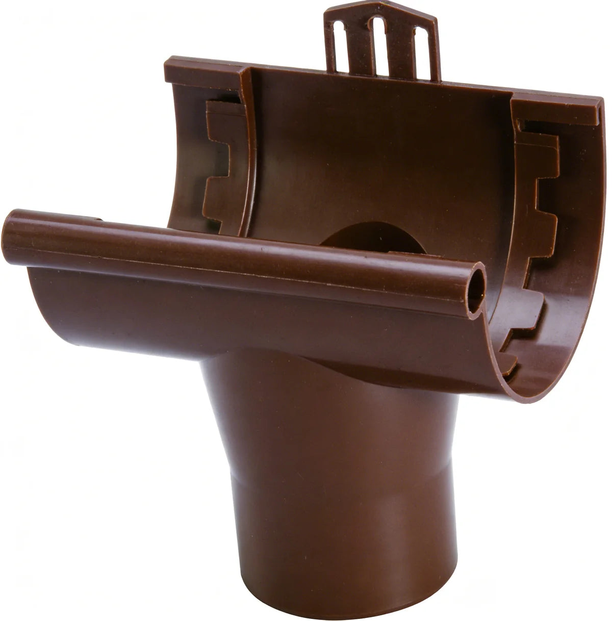 BAJADA CANALETA 80MM MARRON P25