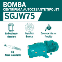 CARACTERISTICAS BOMBA CENTRIFUGA AUTOCEBANTE TIPO JET