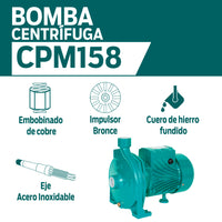 CARACTERISTICAS BOMBA CENTRIFUGA CPM158