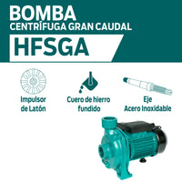 CARACTERISTICAS BOMBA CENTRIFUGA GRAN CAUDAL HFSGA