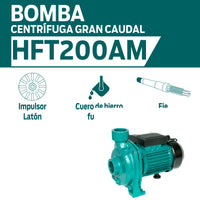 CARACTERISTICAS BOMBA CENTRIFUGA GRAN CAUDAL HFT200AM
