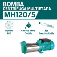 CARACTERISTICAS BOMBA CENTRIFUGA MULTIETAPA MH120_5