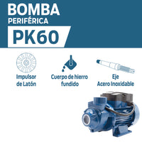 CARACTERISTICAS BOMBA PERIFERICA PK60