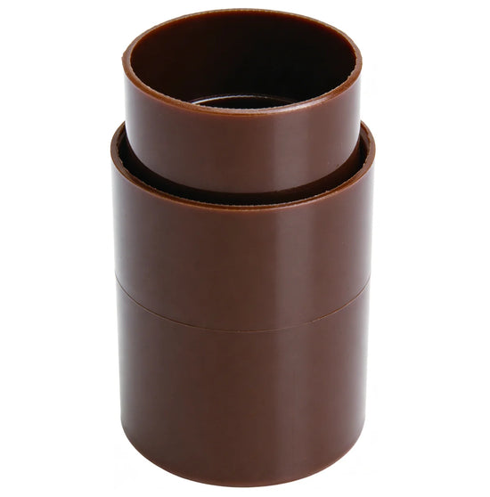 COPLA BAJADA CANALETA 80MM MARRON