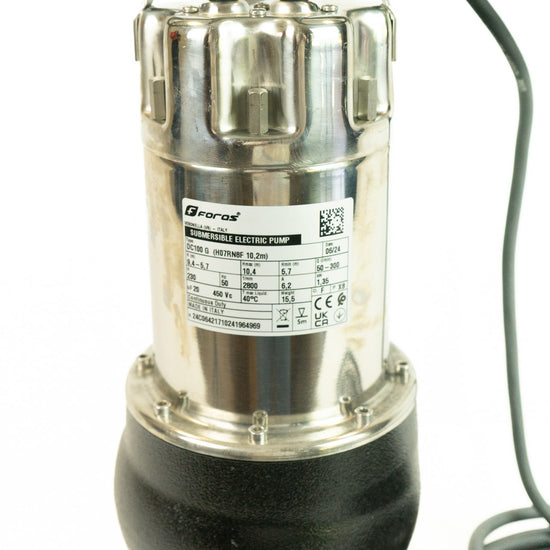 BOMBA SUMERGIBLE DC100/2G - 1,8 HP / 220V - FORAS - CABLE 10M