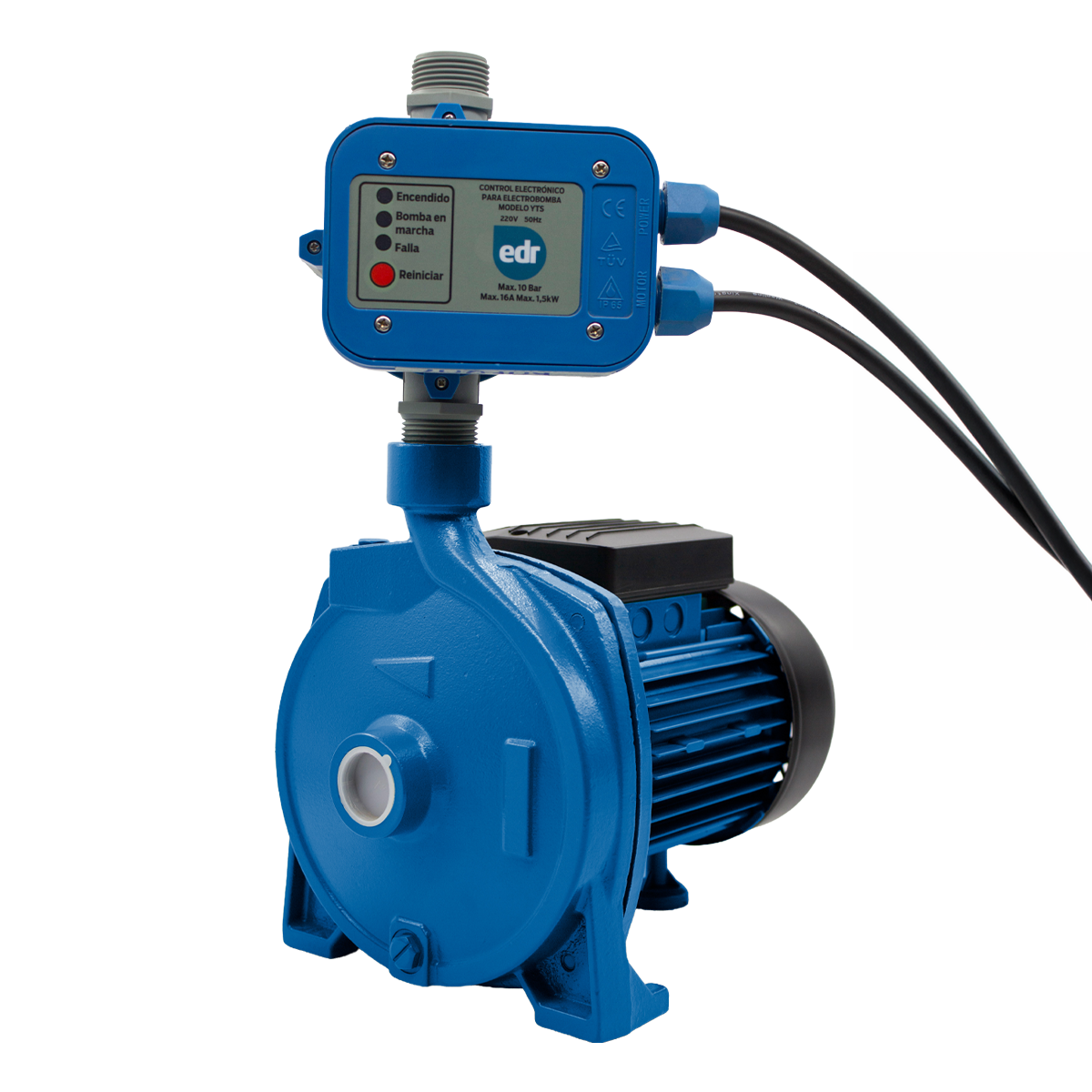 FOTO BOMBA CENTRIFUGA CMP158 MAS CONTROLADOR 2 HP