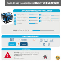 GENERADOR.INVERTER EGG45OOIO 3.5KVA GUIA DE USO