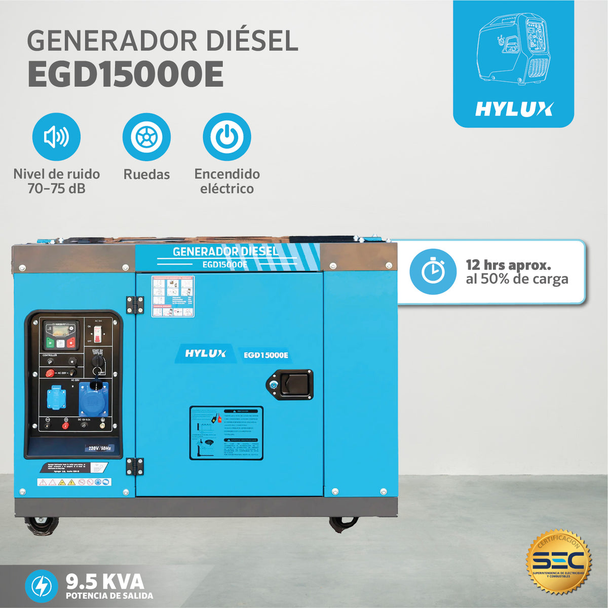 GENERADOR GASOLINA HYLUX