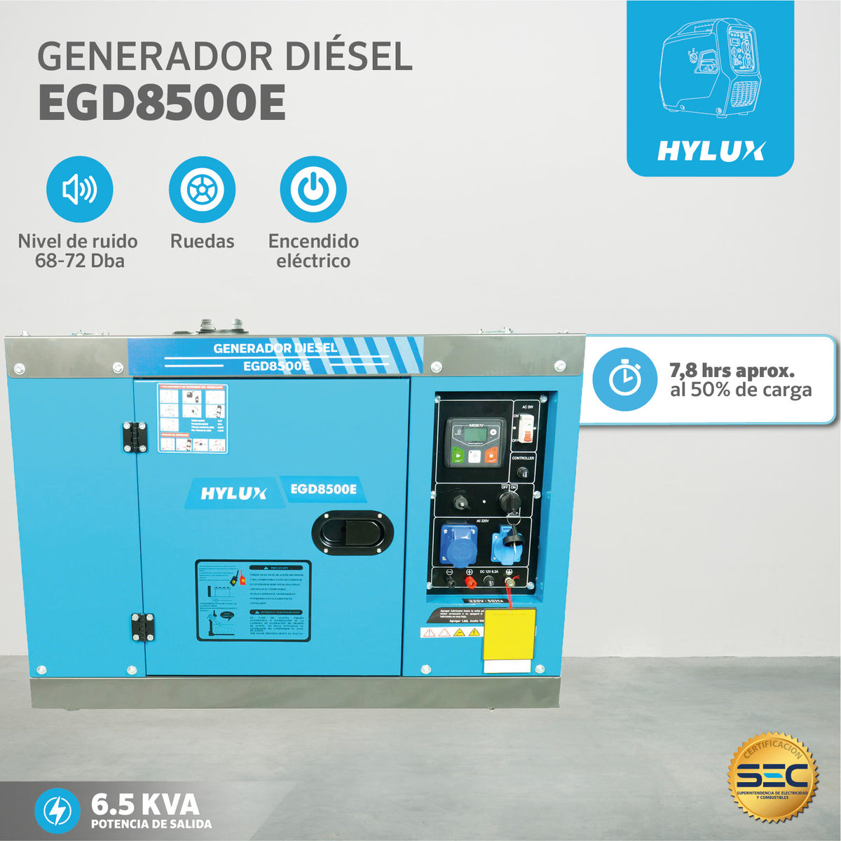 GENERADOR GASOLINA HYLUX