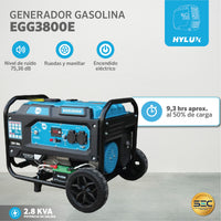 GENERADOR GASOLINA HYLUX