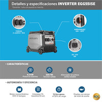 GENERADOR INVERTER EGG55ISE 4KVA CARACTERISTICAS