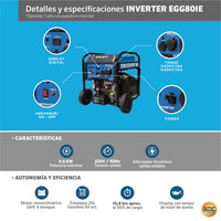 GENERADOR INVERTER EGG80IE 6KVA CARACTERISTICAS