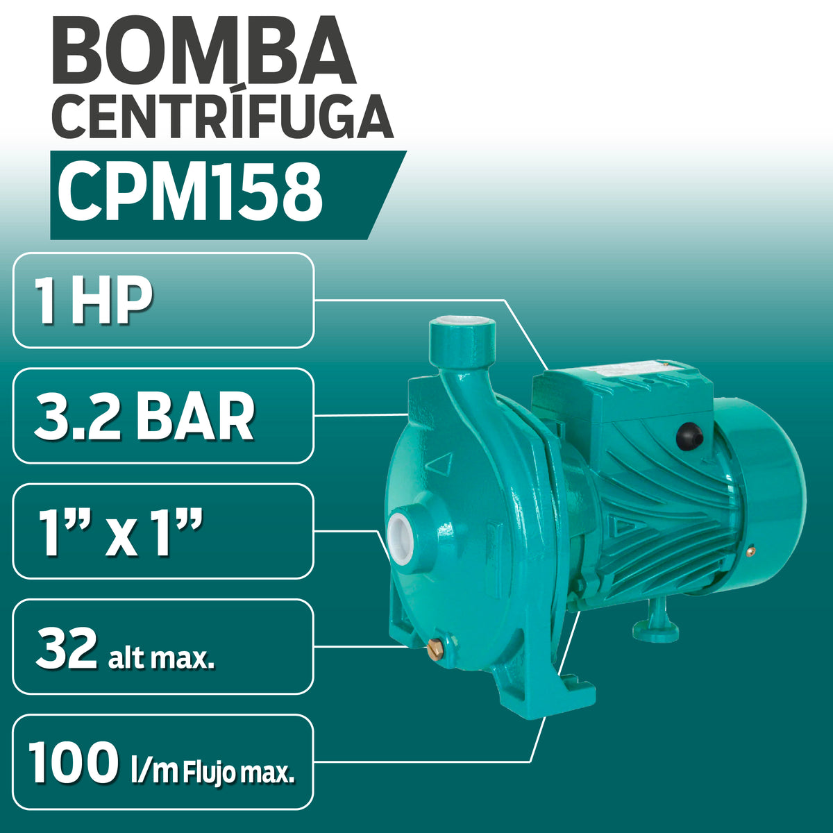 INFORMACION TECNICA BOMBA CENTRIFUGA CPM158