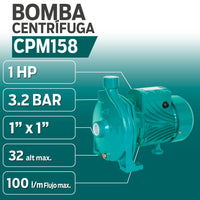 INFORMACION TECNICA BOMBA CENTRIFUGA CPM158