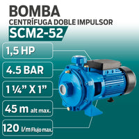 INFORMACION TECNICA BOMBA CENTRIFUGA DOBLE IMPULSOR SCM2-52