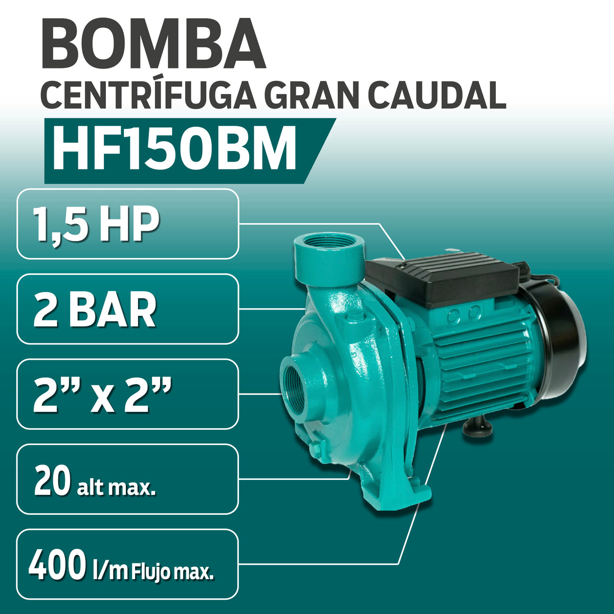 INFORMACION TECNICA BOMBA CENTRIFUGA GRAN CAUDALHF150BM