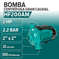 INFORMACION TECNICA BOMBA CENTRIFUGA GRAN CAUDAL HF200AM