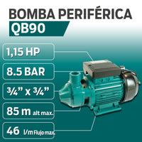 INFORMACION TECNICA BOMBA PERIFERICA QB90