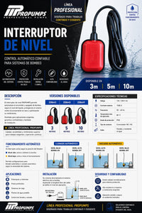 INTERRUPTOR DE NIVEL PROPUMPS