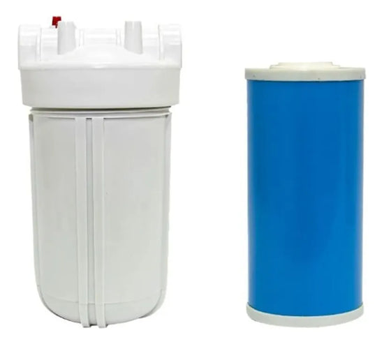 KIT CONTENEDOR GRANDE 10" - CARTUCHO G CARBÓN ACTIVADO 10"