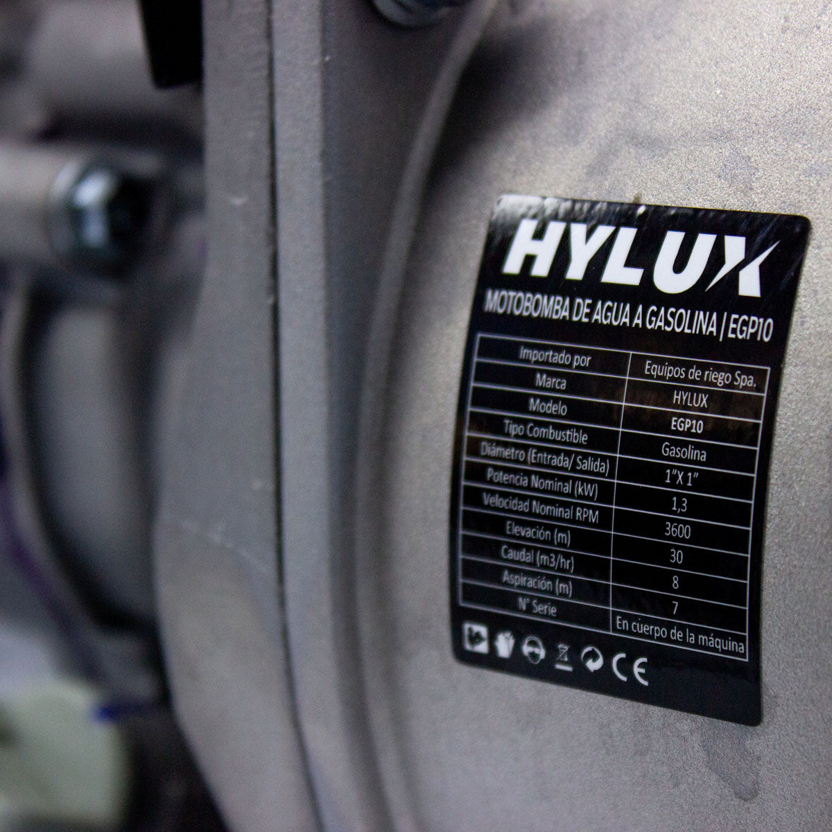 MOTOBOMBA HYLUX 1 PULGADA EGP10