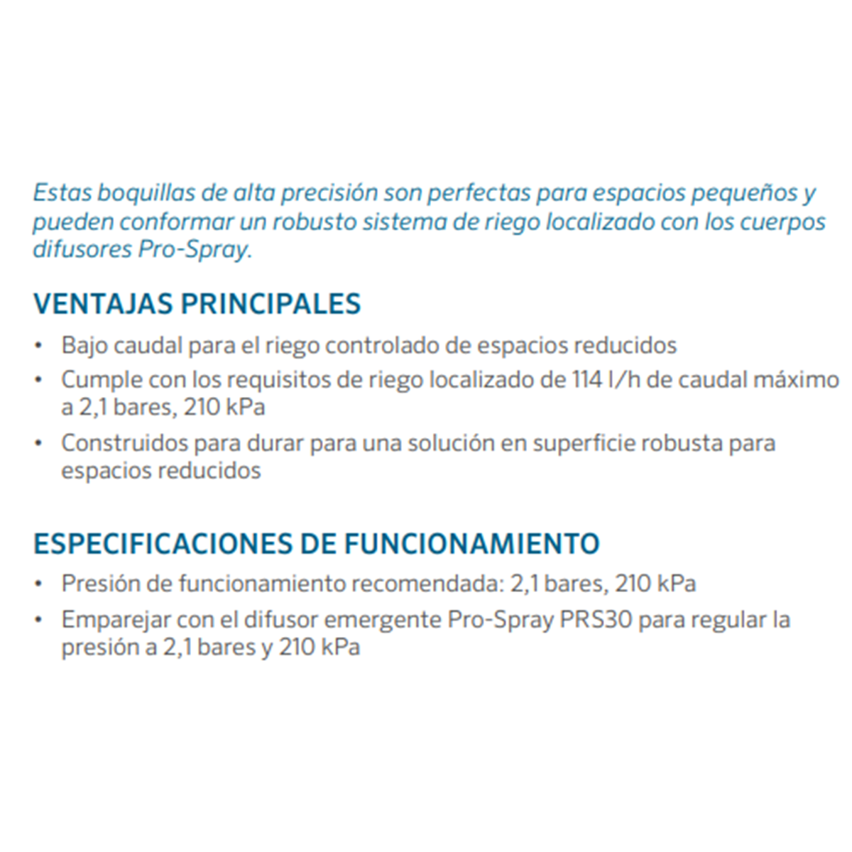 BOQUILLA ARCO FIJO