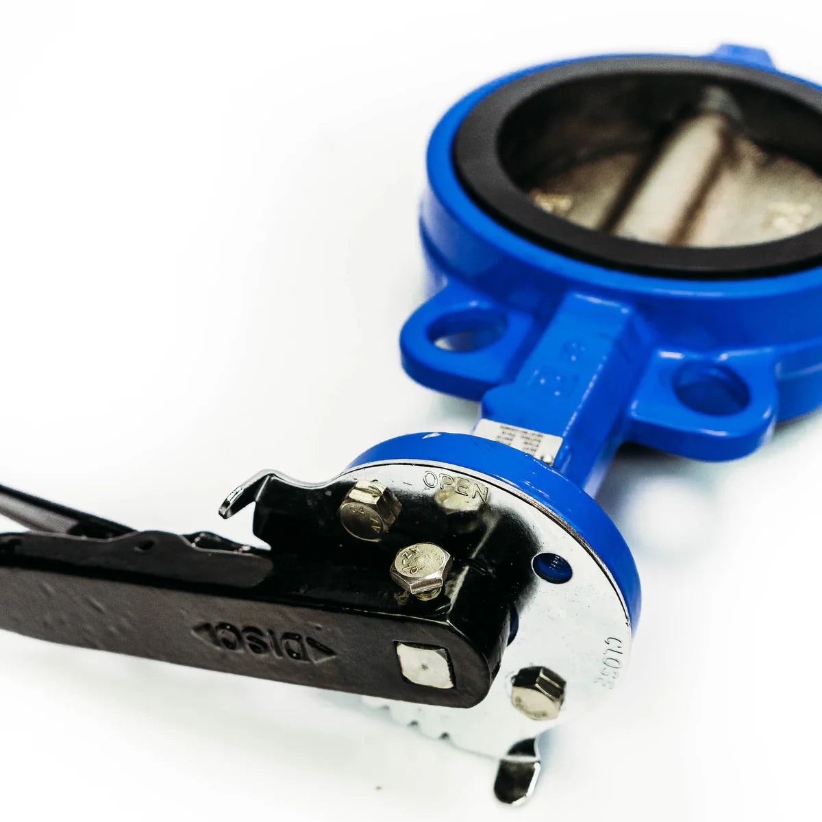 VALVULA MARIPOSA METALICA CON PALANCA NORMA DIN / ANSI