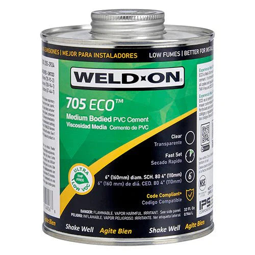Adhesivo PVC 705 | Media Viscosidad 237cc – Hidroshop Chile